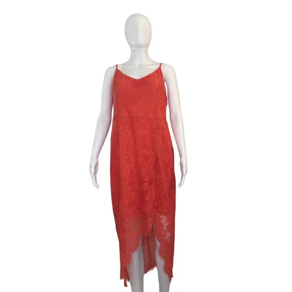 Forever 21 | Dresses | Forever 2 Red Semi See Through Spaghetti Strap Dress  1x | Poshmark